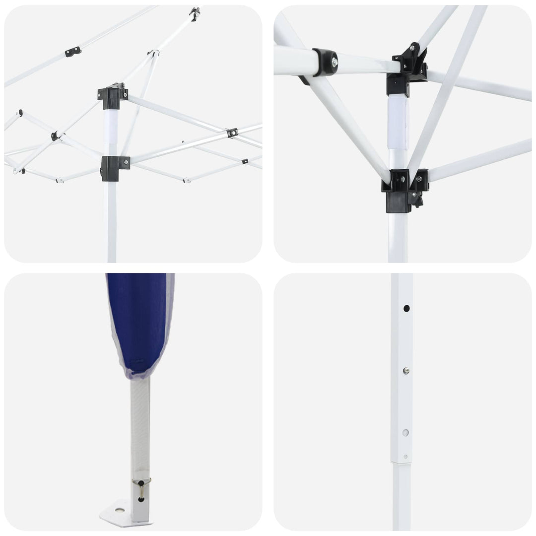 Pop-up Festtelt Blå 575 x 288 x 245 cm Oxford stof