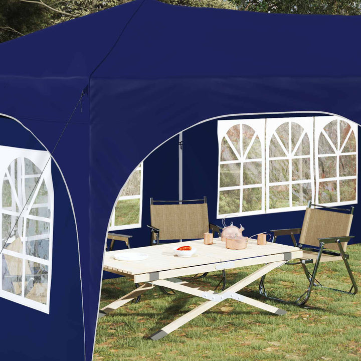 Pop-up Festtelt Blå 575 x 288 x 245 cm Oxford stof