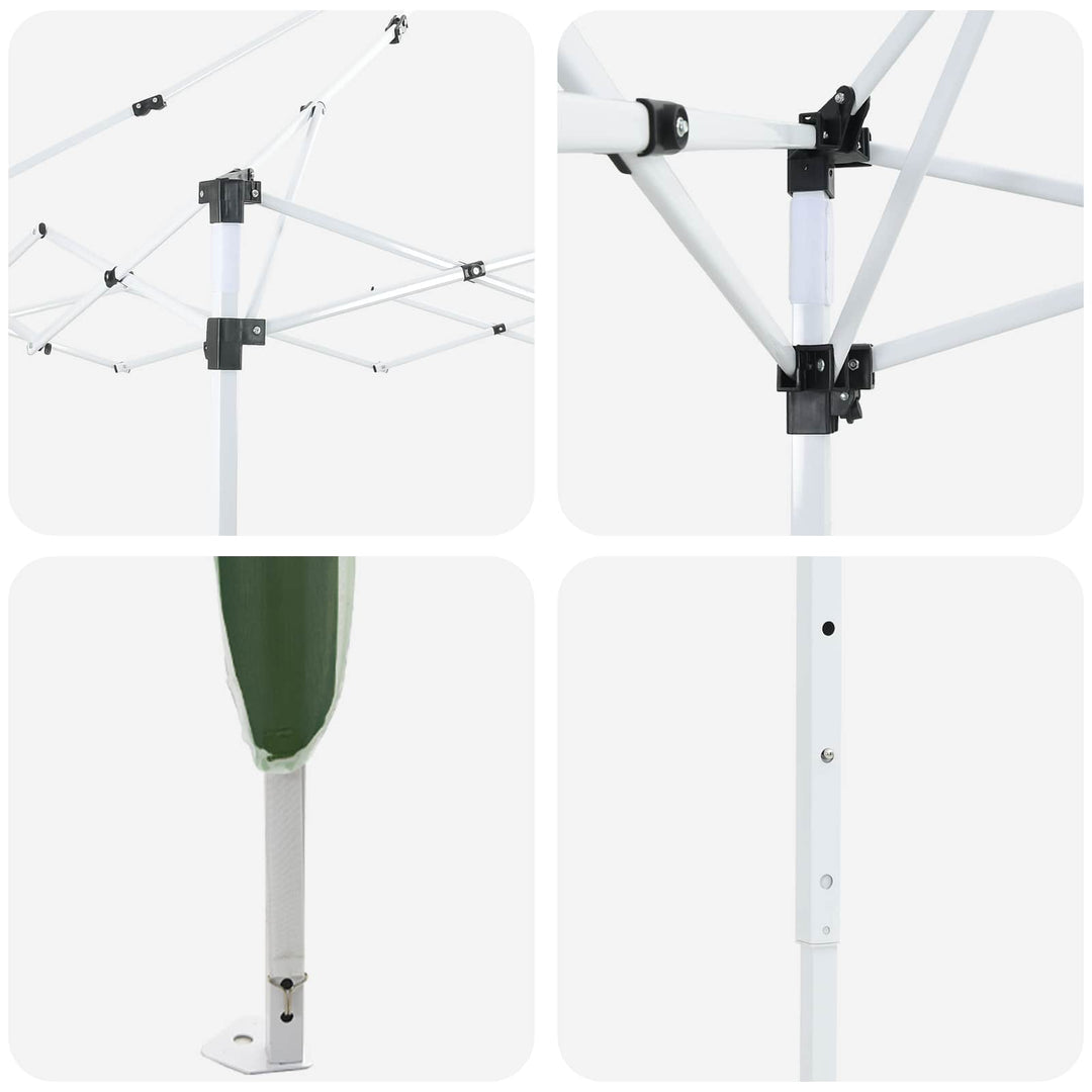 Pop-up Festtelt Grøn 575 x 288 x 245 cm Oxford stof