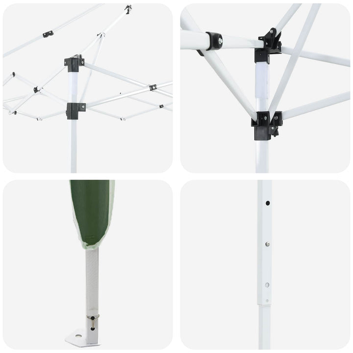 Pop-up Festtelt Grøn 575 x 288 x 245 cm Oxford stof