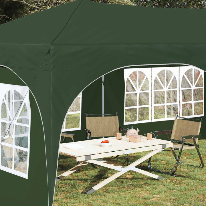 Pop-up Festtelt Grøn 575 x 288 x 245 cm Oxford stof