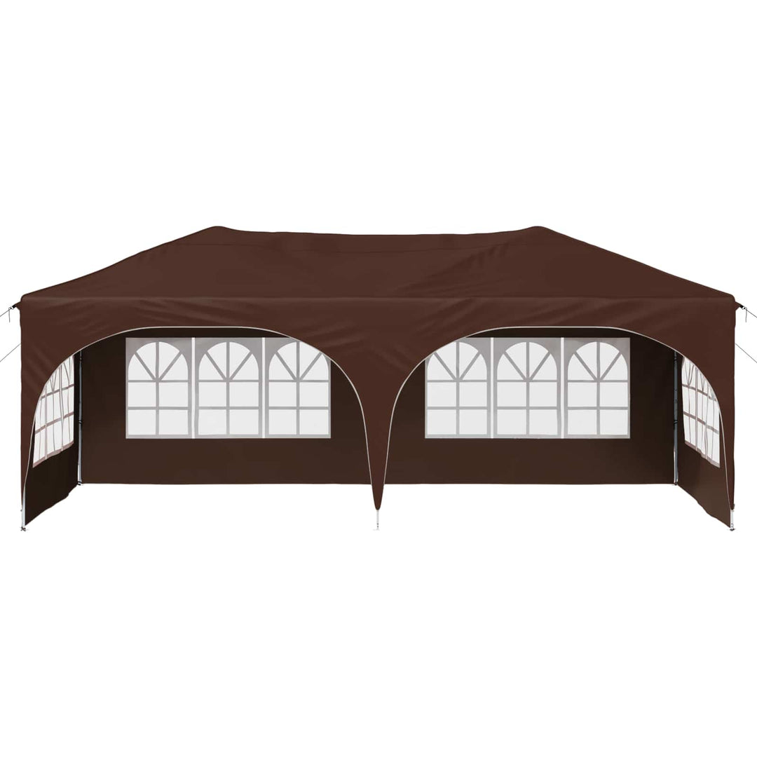 Pop-up Festtelt 575 x 288 x 245 cm Brun Oxford stof