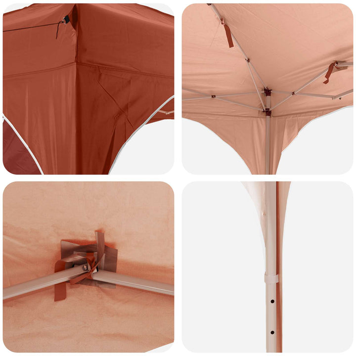 Pop-up Festtelt Terrakotta 575 x 288 x 245 cm Oxford stof