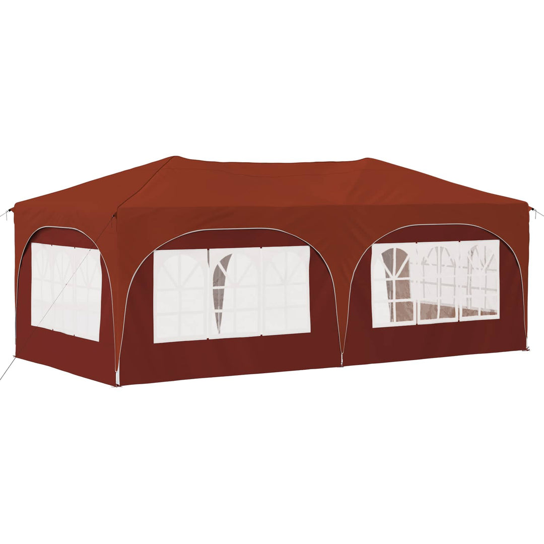 Pop-up Festtelt Terrakotta 575 x 288 x 245 cm Oxford stof