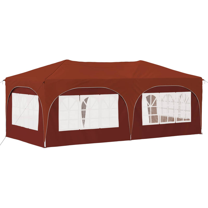 Pop-up Festtelt Terrakotta 575 x 288 x 245 cm Oxford stof
