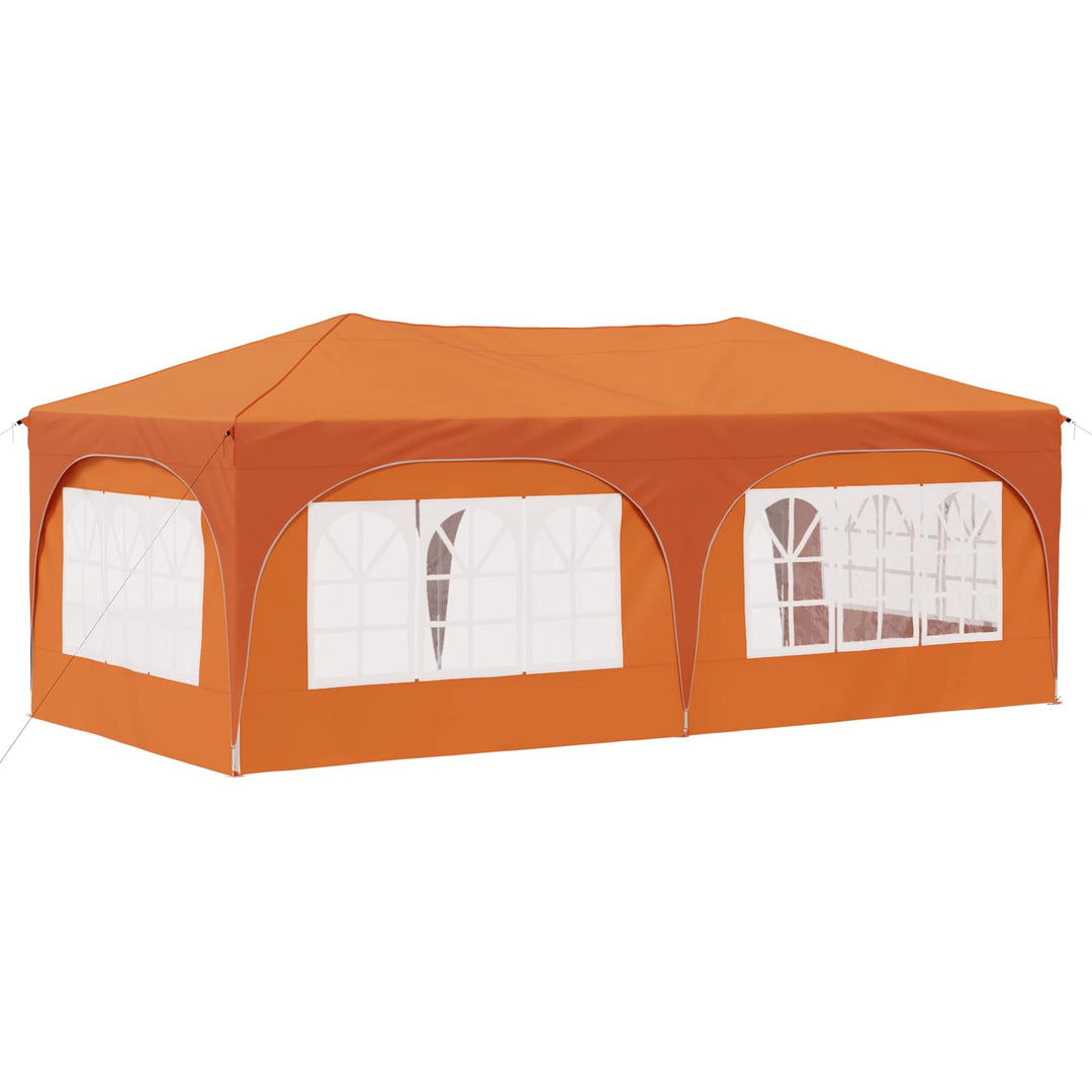 Pop-up Festtelt 575 x 288 x 245 cm Orange Oxford stof