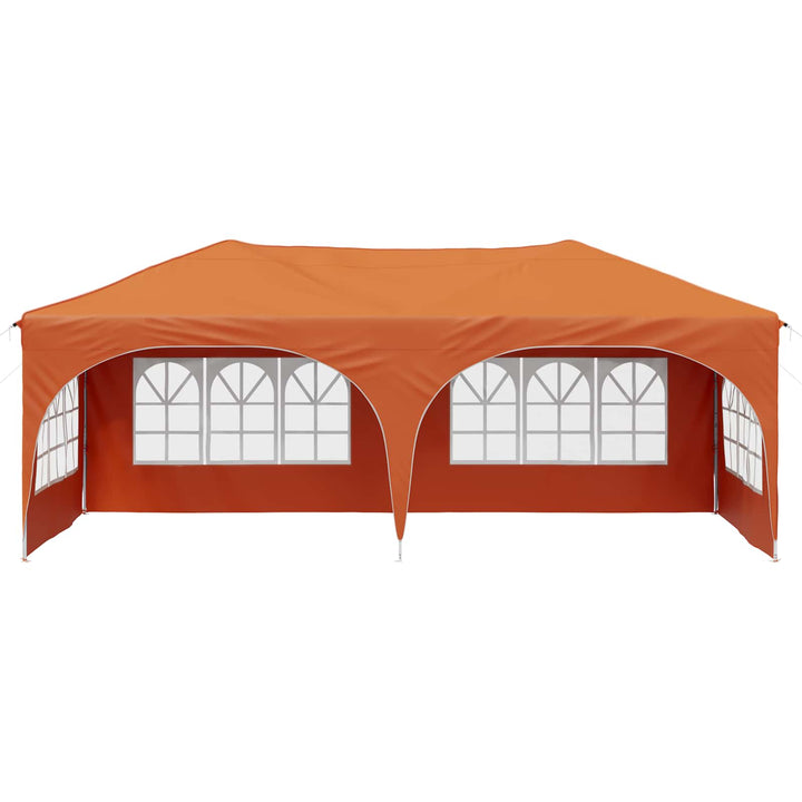 Pop-up Festtelt 575 x 288 x 245 cm Orange Oxford stof