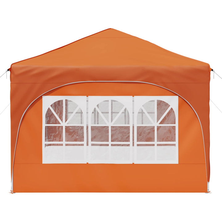Pop-up Festtelt 575 x 288 x 245 cm Orange Oxford stof