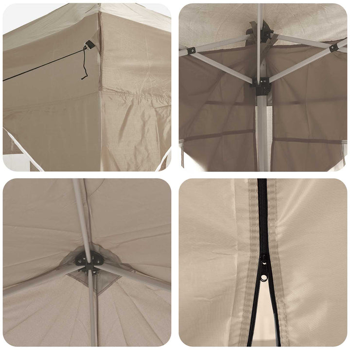 Pop-up Festtelt Creme 575 x 288 x 245 cm Oxford stof