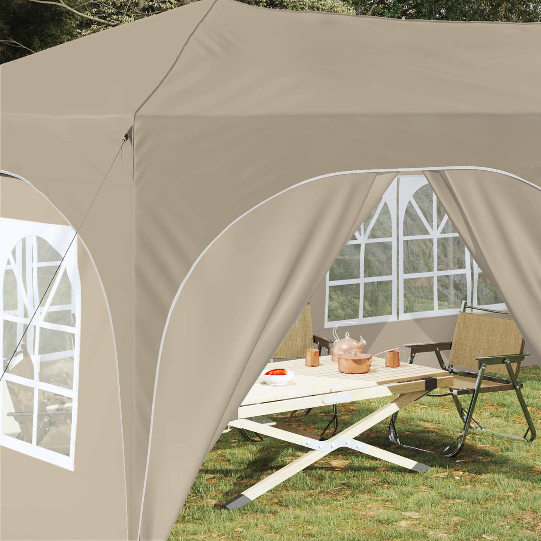 Pop-up Festtelt Creme 575 x 288 x 245 cm Oxford stof