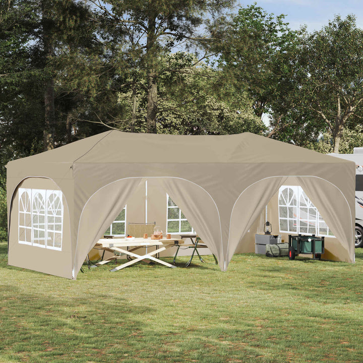 Pop-up Festtelt Creme 575 x 288 x 245 cm Oxford stof