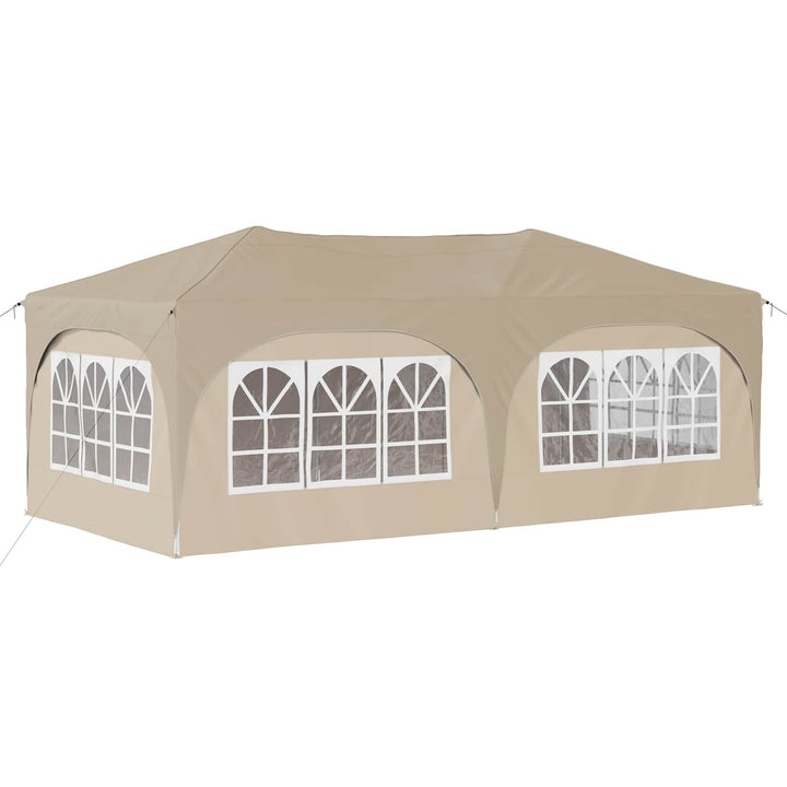 Pop-up Festtelt Creme 575 x 288 x 245 cm Oxford stof