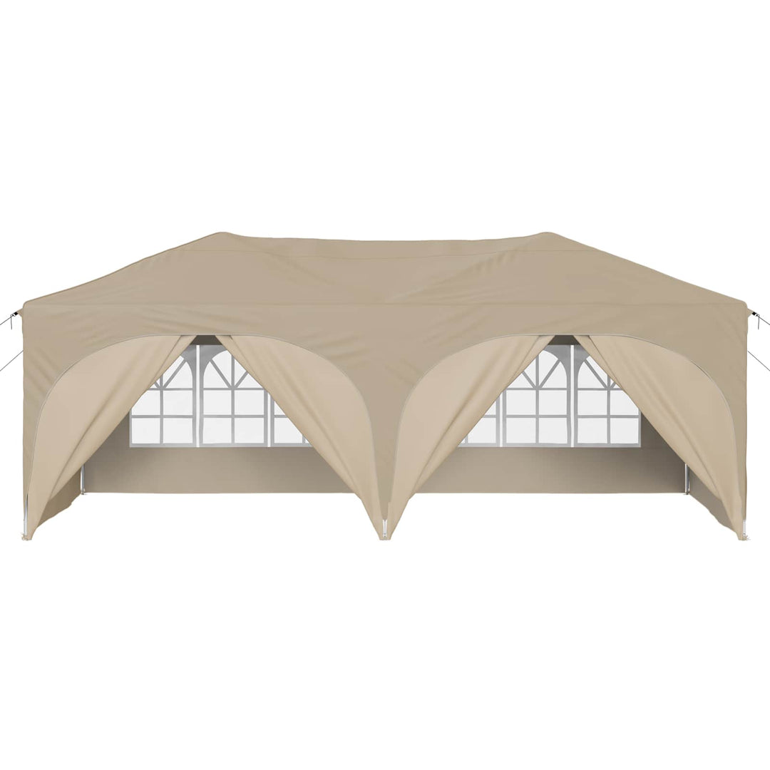 Pop-up Festtelt 575 x 288 x 245 cm Cremefarvet Oxford stof
