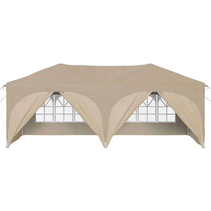 Pop-up Festtelt 575 x 288 x 245 cm Cremefarvet Oxford stof