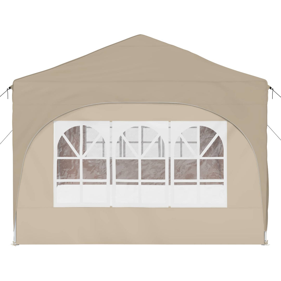 Pop-up Festtelt 575 x 288 x 245 cm Cremefarvet Oxford stof