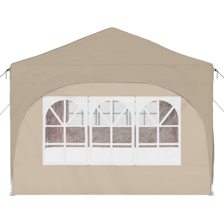 Pop-up Festtelt 575 x 288 x 245 cm Cremefarvet Oxford stof