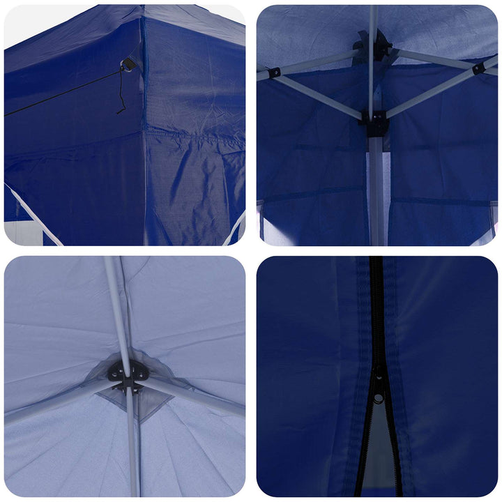 Pop-up Festtelt Blå 575 x 288 x 245 cm Oxford stof