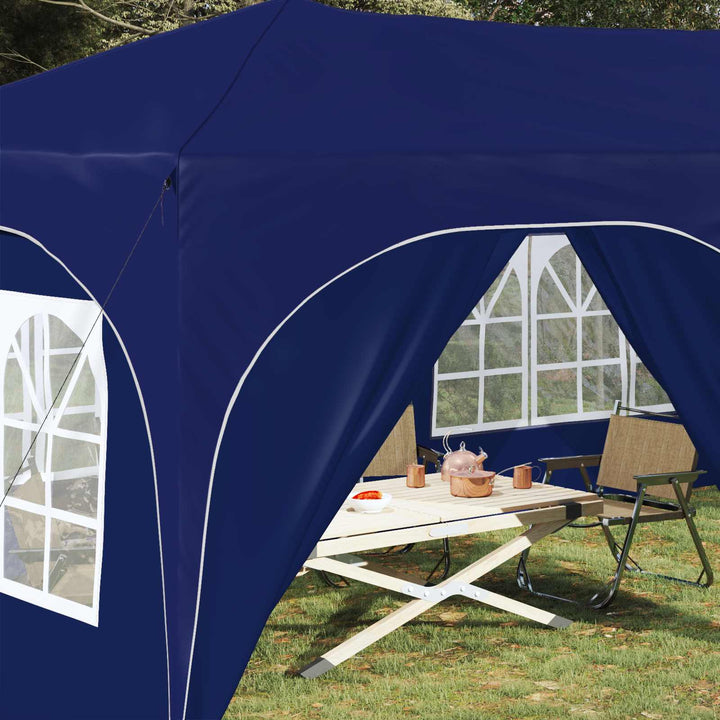 Pop-up Festtelt Blå 575 x 288 x 245 cm Oxford stof