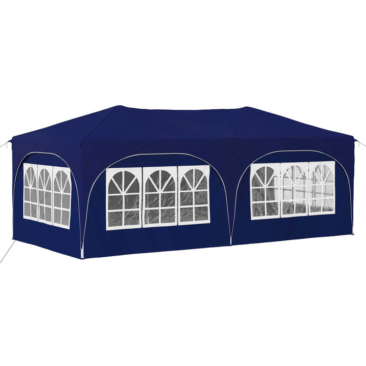 Pop-up Festtelt 575 x 288 x 245 cm Blå Oxford stof