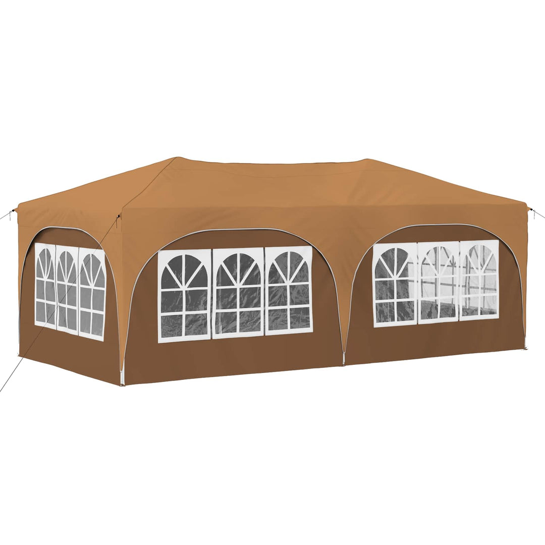 Pop-up Festtelt 575 x 288 x 245 cm Beige Oxford stof