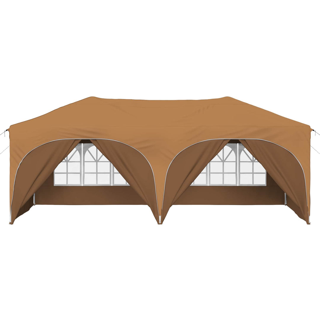 Pop-up Festtelt 575 x 288 x 245 cm Beige Oxford stof