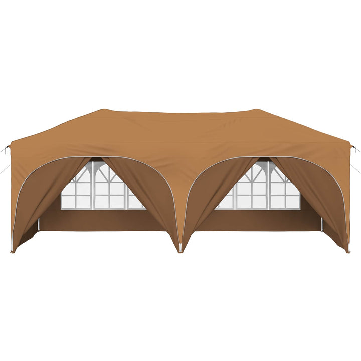 Pop-up Festtelt 575 x 288 x 245 cm Beige Oxford stof
