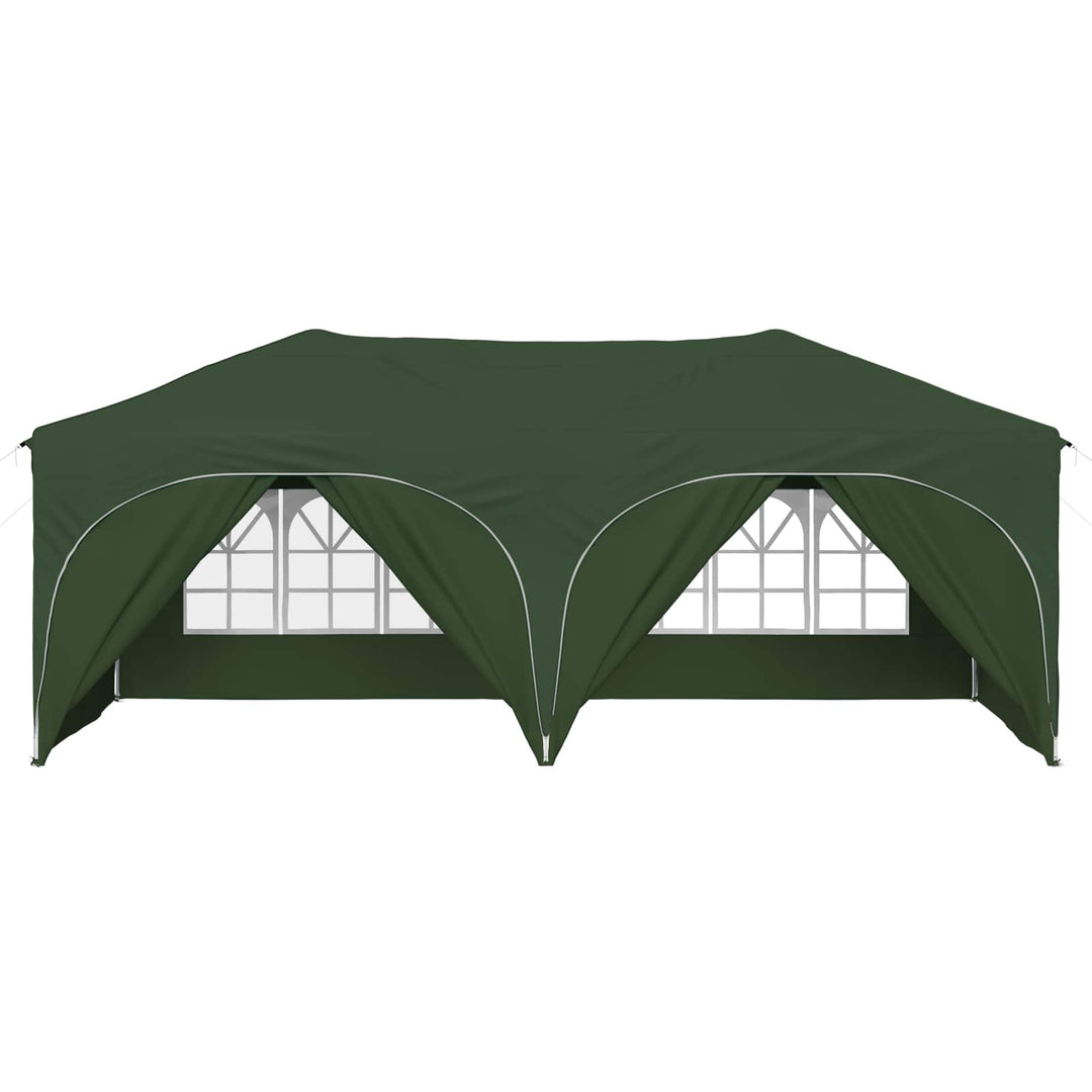 Pop-up Festtelt 575 x 288 x 245 cm Grøn Oxford stof