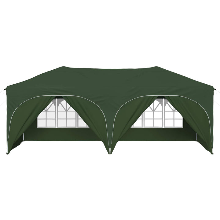 Pop-up Festtelt 575 x 288 x 245 cm Grøn Oxford stof