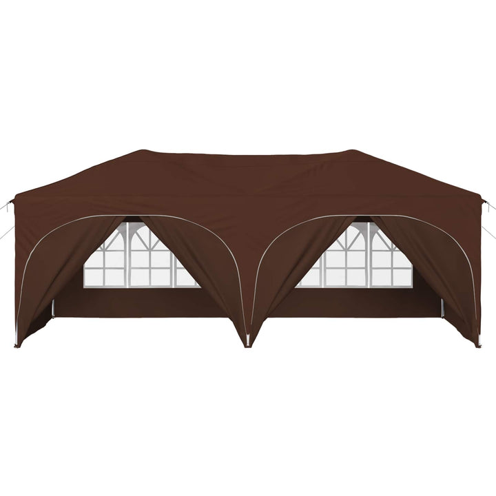 Pop-up Festtelt 575 x 288 x 245 cm Brun Oxford stof