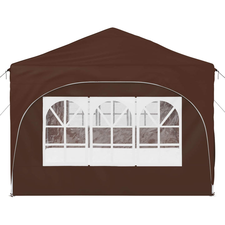 Pop-up Festtelt 575 x 288 x 245 cm Brun Oxford stof