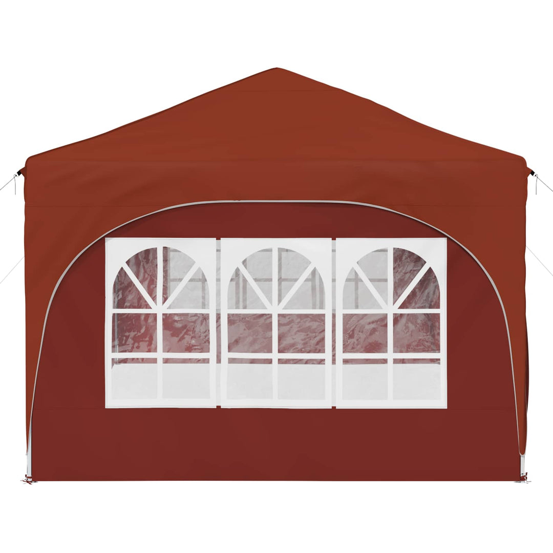 Pop-up Festtelt 575 x 288 x 245 cm Terrakotta Oxford stof