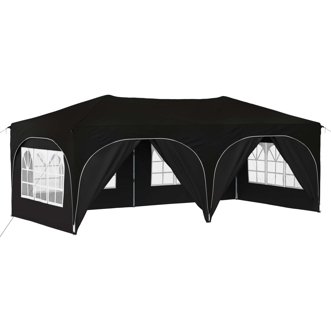 Pop-up Festtelt 575 x 288 x 245 cm Sort Oxford stof