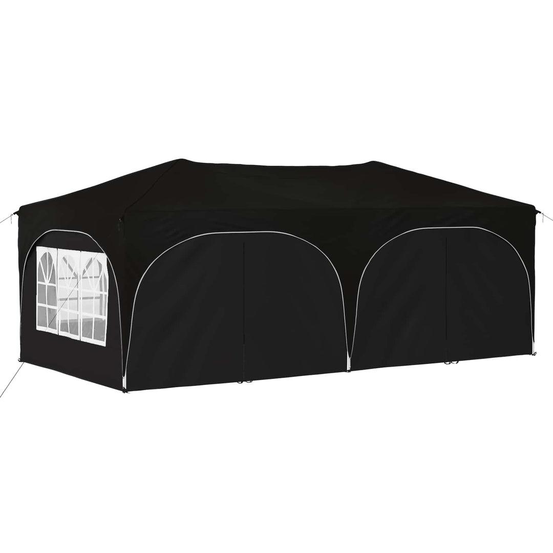 Pop-up Festtelt 575 x 288 x 245 cm Sort Oxford stof