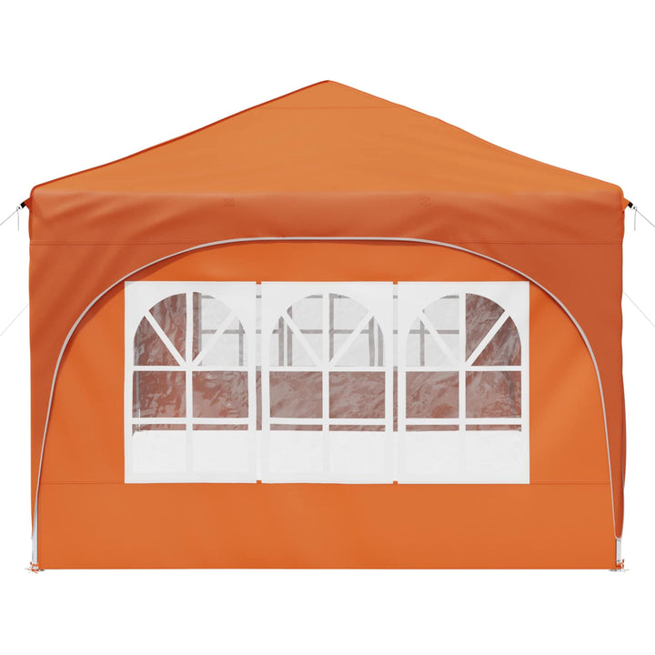 Pop-up Festtelt 575 x 288 x 245 cm Orange Oxford stof