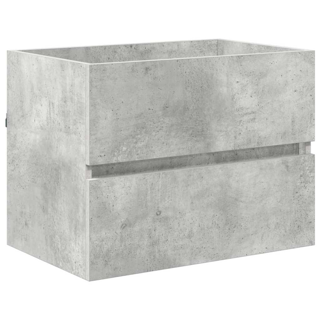 Badeværelsesmøbel sæt med skuffe Beton Grå 60 x 38,3 x 45 cm