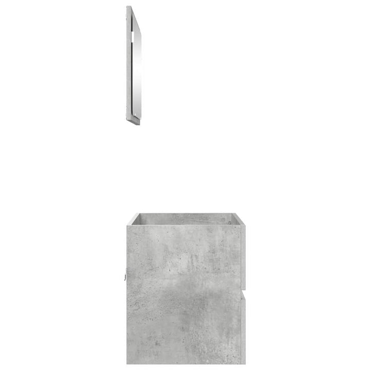 Badeværelsesmøbel sæt med skuffe Beton Grå 60 x 38,3 x 45 cm