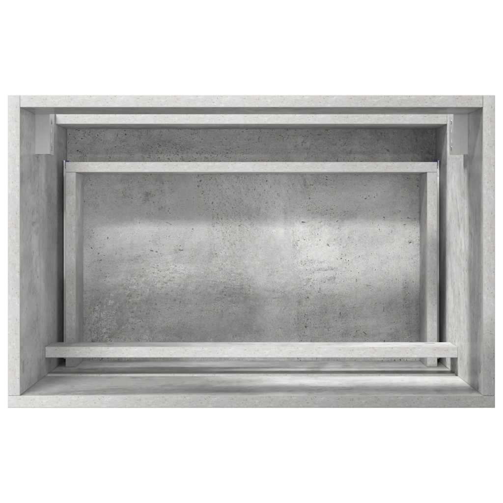 Badeværelsesmøbel sæt med skuffe Beton Grå 60 x 38,3 x 45 cm