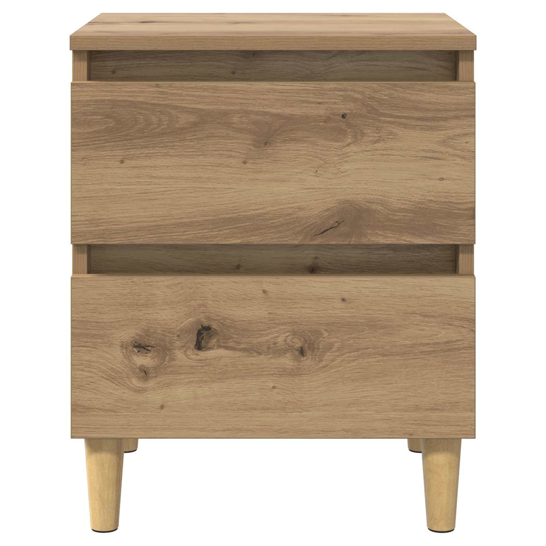 Sengeskabe 2 pcs Artisan Egetræ 40 x 35 x 50 cm Konstrueret træ