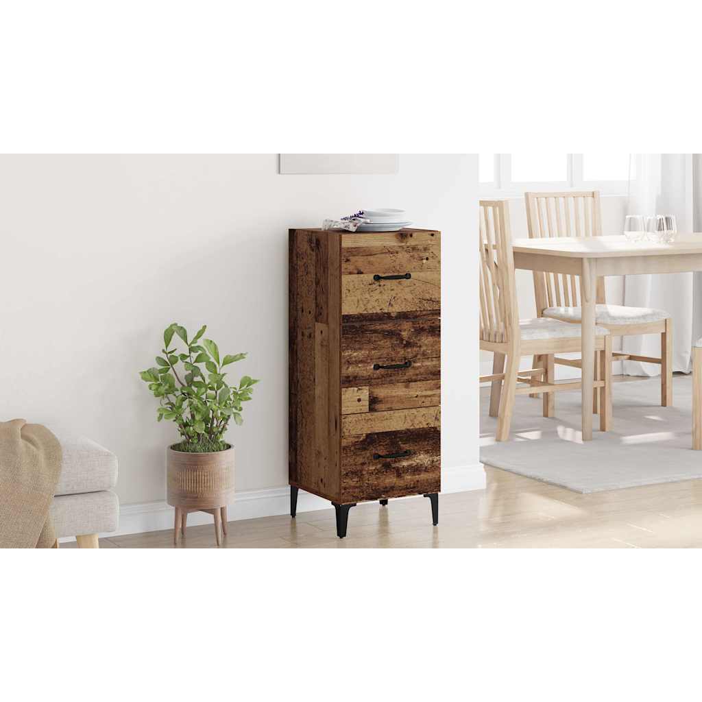 Sideboard Gammelt træ 34,5 x 34 x 90 cm Konstrueret træ