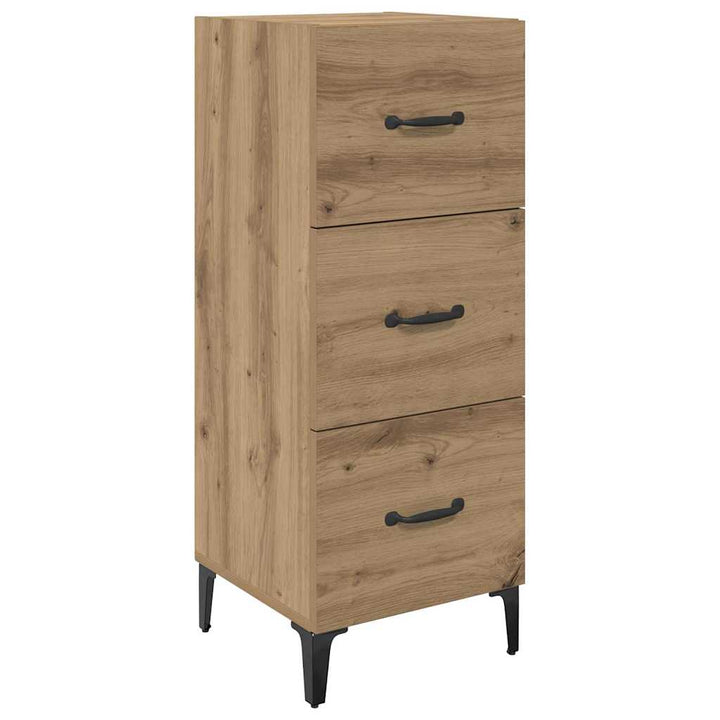 Sideboard Artisan Egetræ 34,5 x 34 x 90 cm Konstrueret træ