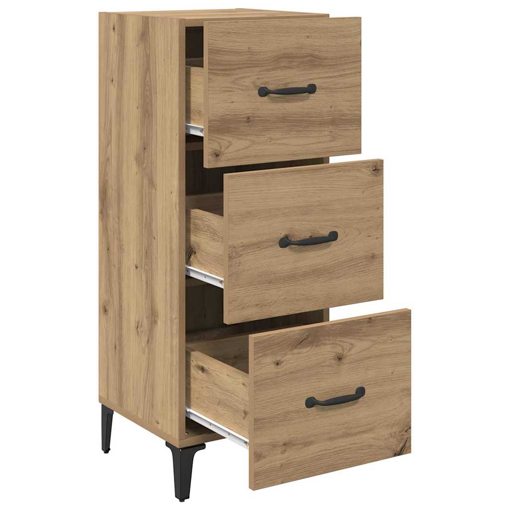 Sideboard Artisan Egetræ 34,5 x 34 x 90 cm Konstrueret træ