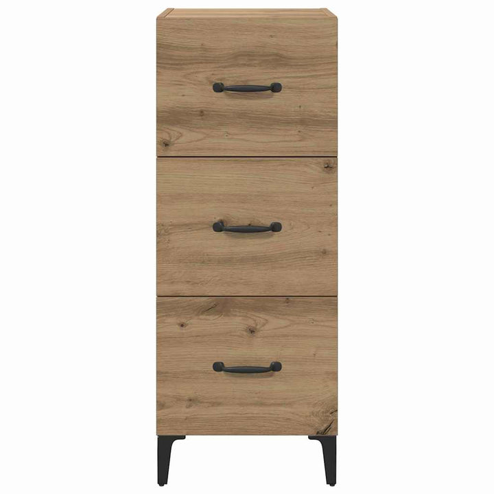 Sideboard Artisan Egetræ 34,5 x 34 x 90 cm Konstrueret træ