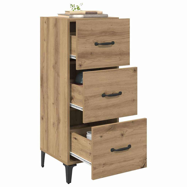 Sideboard Artisan Egetræ 34,5 x 34 x 90 cm Konstrueret træ