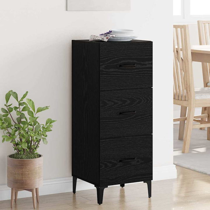 Sideboard Sort eg 34,5 x 34 x 90 cm Konstrueret træ