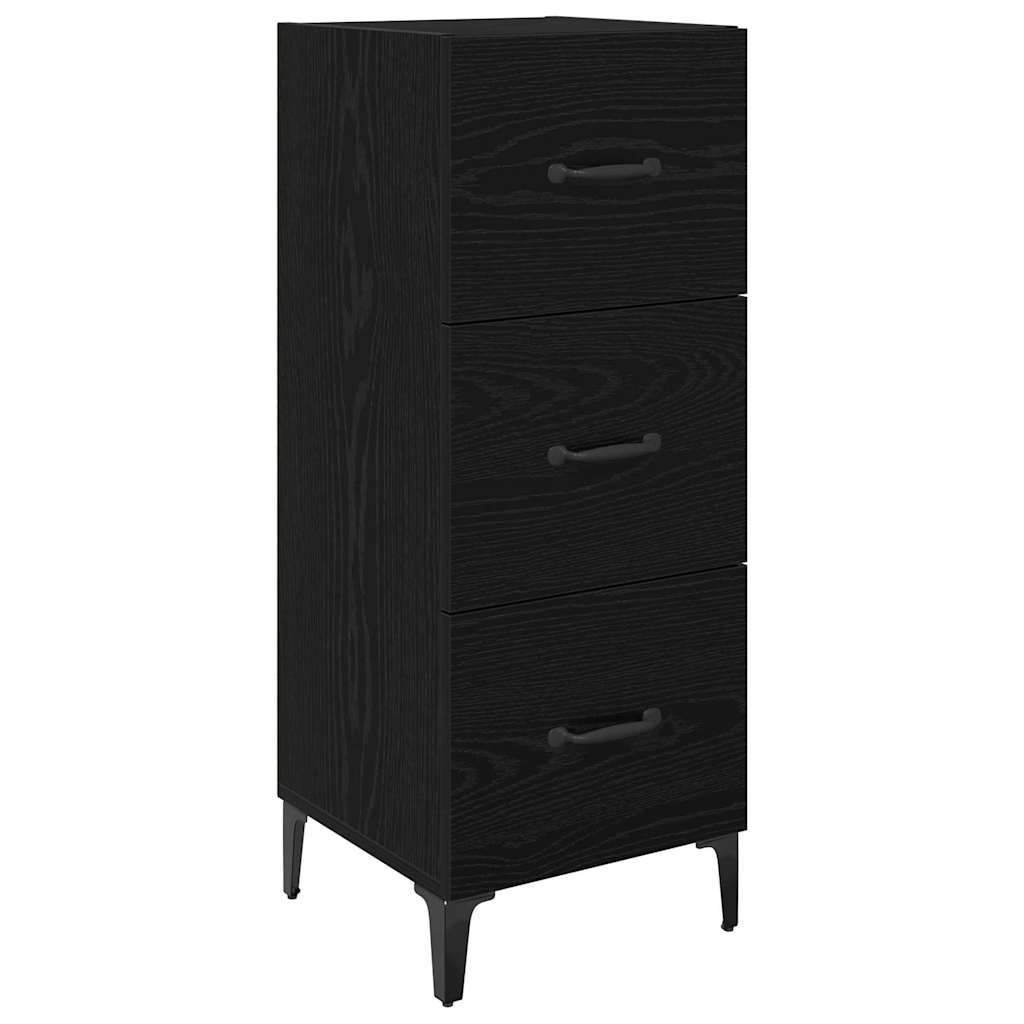Sideboard Sort eg 34,5 x 34 x 90 cm Konstrueret træ