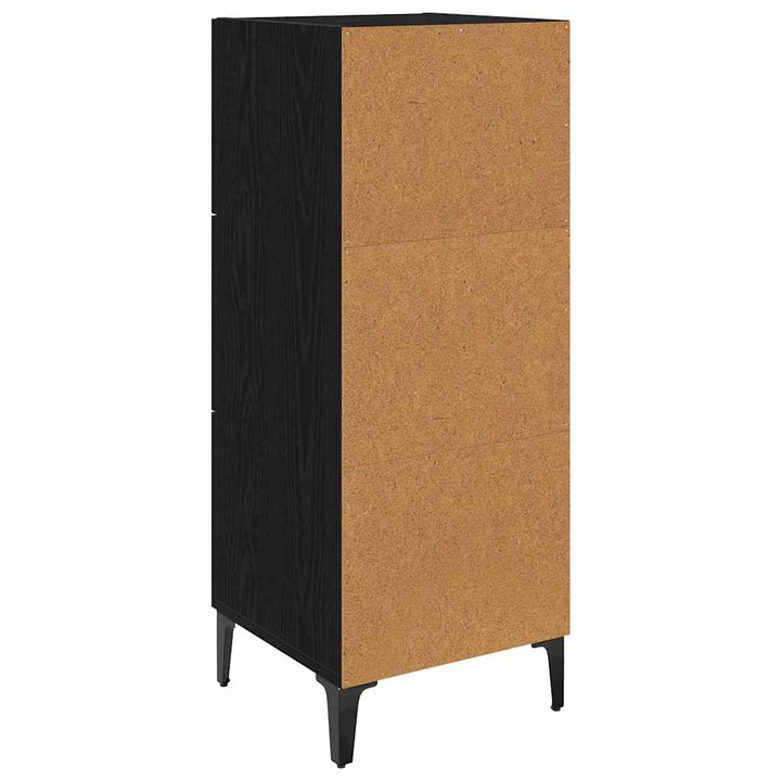 Sideboard Sort eg 34,5 x 34 x 90 cm Konstrueret træ