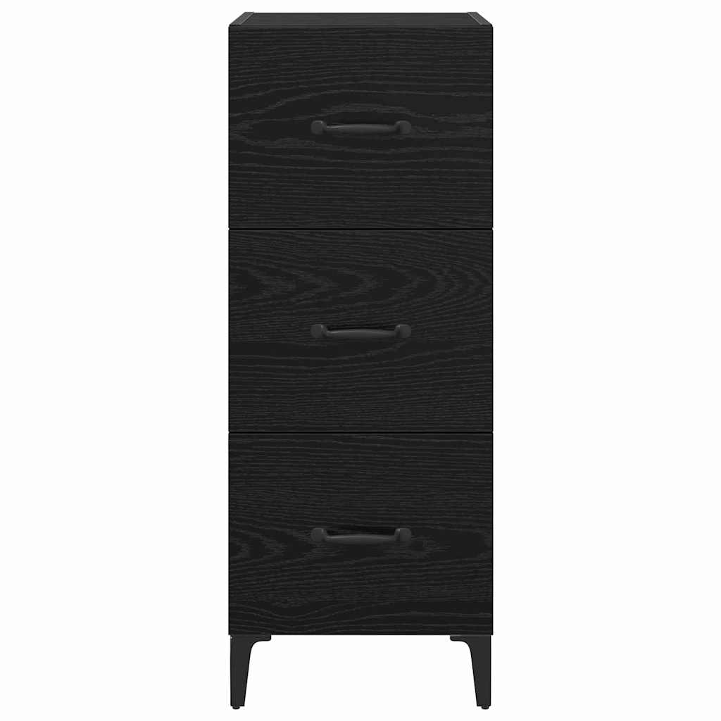 Sideboard Sort eg 34,5 x 34 x 90 cm Konstrueret træ