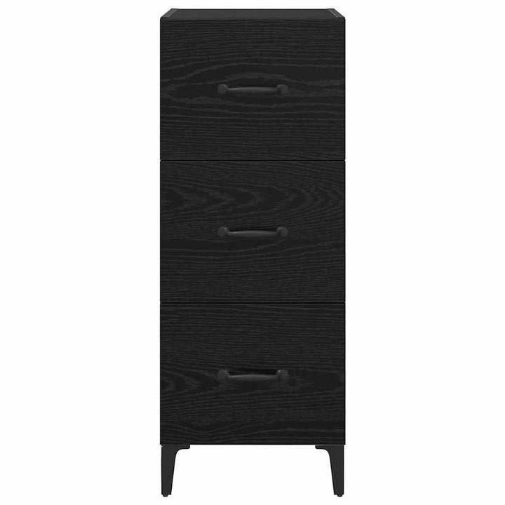 Sideboard Sort eg 34,5 x 34 x 90 cm Konstrueret træ