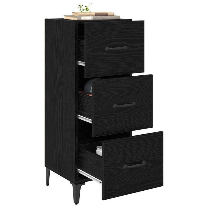 Sideboard Sort eg 34,5 x 34 x 90 cm Konstrueret træ