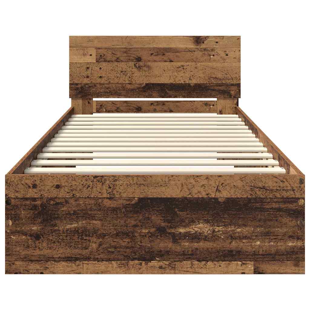 Sengestel Gammelt træ 100 x 200 cm Konstrueret træ